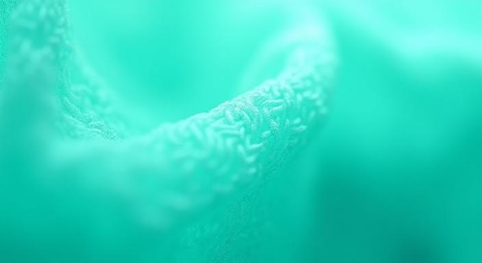 Nærbillede af bionedbrydeligt fiskenet materiale